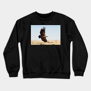 In Flight: White-backed Vulture Crewneck Sweatshirt